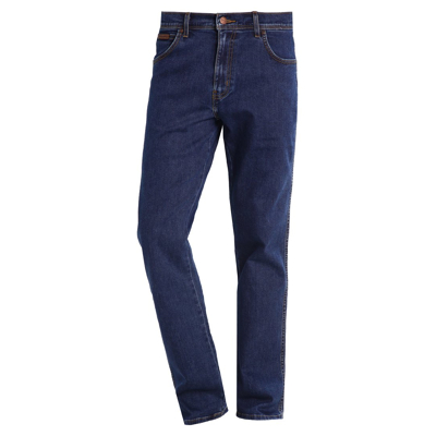 Afbeelding van Wrangler Texas Stretch Straight leg jeans, Heren, Maat: 32x36, Darkstone