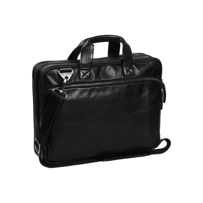 Image de The Chesterfield Brand Leather Laptop Bag Black Manuel
