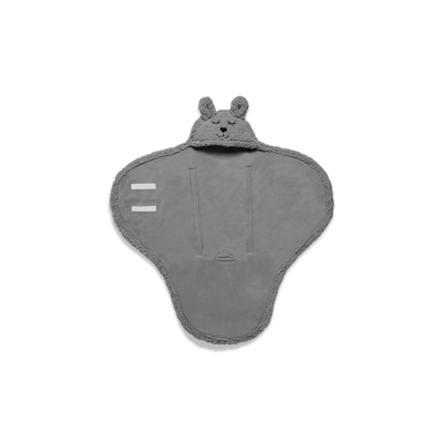 Abbildung von Jollein Bunny Badetuch für Kinder, Größe: One Size, Grey