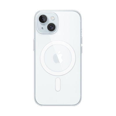 Abbildung von Apple MagSafe Kunststoff Back Cover Durchsichtig iPhone 15