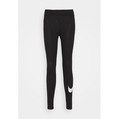 Billede af Nike Sportswear W NSW Essntl Lggng Swoosh MR Leggings, Dame, Størrelse: Small, Black/white