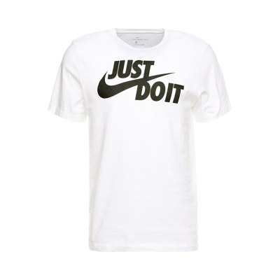 Billede af Nike Sportswear TEE JUST DO IT Tshirts print, Herre, Størrelse: Small, White/black