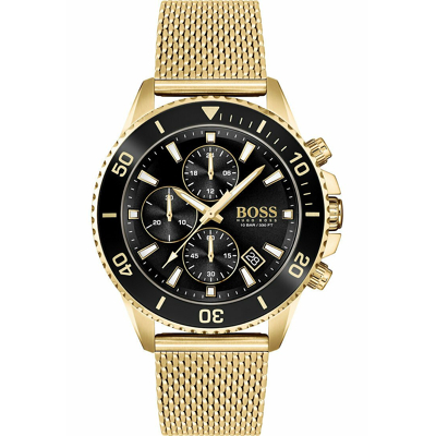 Afbeelding van BOSS Analog Quarz Horloge goldcoloured, Heren, Maat: One Size, Gold coloured