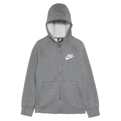 Abbildung von Nike Sportswear Club Fleece Sweatjacke Mädchen Grau, Weiß, Größe XL