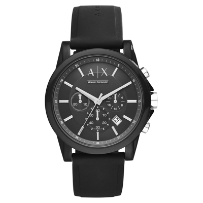 Abbildung von Armani Exchange Uhr, Herren, Größe: One Size, Schwarz