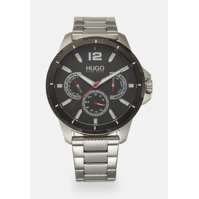 Image de HUGO Sport Montre à aiguilles silvercoloured/black, Homme, Taille: One Size, Silver coloured/black