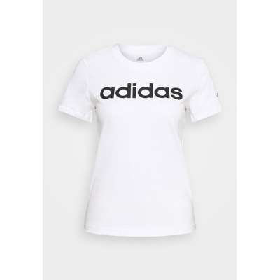 Abbildung von adidas Linear T Shirt Damen Weiß, Größe XS