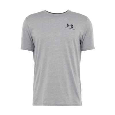 Abbildung von Under Armour Sportstyle Left Chest T Shirt Herren Grau, Schwarz, Größe XL
