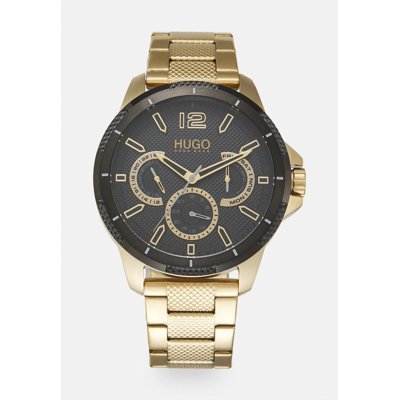 Abbildung von HUGO Sport Uhr goldcoloured/black, Herren, Größe: One Size, Gold coloured/black
