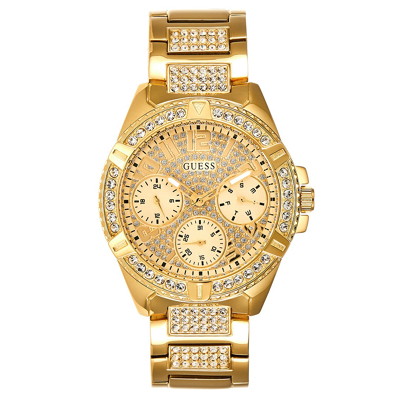 Afbeelding van Guess Ladies Sport Horloge goldcoloured, Dames, Maat: One Size, Gold coloured