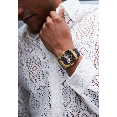 Obrázok používateľa Guess MENS Trend Chronografické hodinky, Pánsky, Veľkosť: One Size, Black