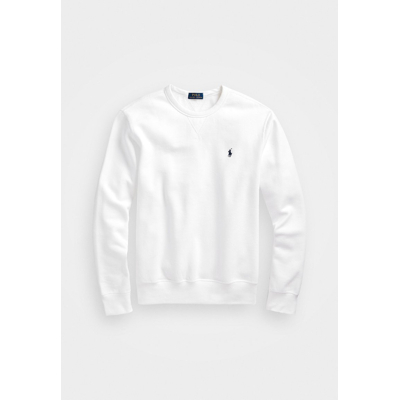 Afbeelding van Ralph Lauren heren Sweater met ronde hals en logoborduring in de kleur Wit, maat: XL