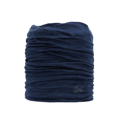 Afbeelding van Buff Merino Lightweight Col Solid Denim Blauw Outdoor Sjaal
