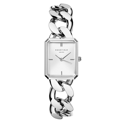 Afbeelding van Rosefield SWSSS O56 Octagan XS Chain Watch horloge dameshorloge Zilverkleur
