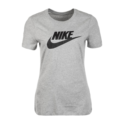 Abbildung von Nike Sportswear Essential T Shirt Damen Grau, Schwarz, Größe XS