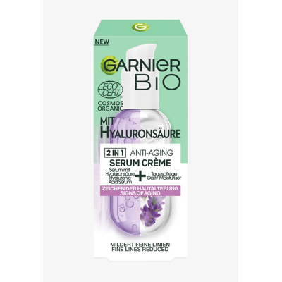 Afbeelding van Garnier Bio anti aging serum cream met hyaluronzuur 50 Milliliter