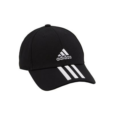 Afbeelding van Adidas Baseball 3 Stripes Twill Tennispet Black Zwart Accessoires