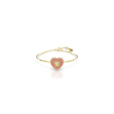 Afbeelding van Swarovski Hyperbola Heart Armband, Dames, Maat: Medium, Pink
