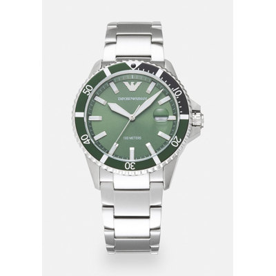 Afbeelding van Armani AR11338 Diver horloge Quartz horloges Hoge Marge Zilverkleur