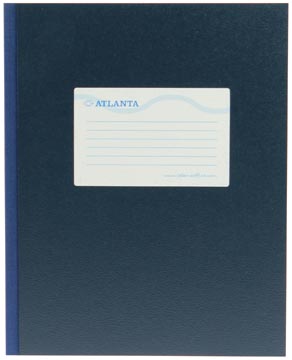 Afbeelding van Notitieboek Atlanta 210x165 128blz lijn blauw