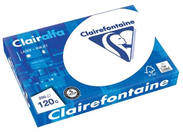 Afbeelding van Clairefontaine Clairalfa Presentatiepapier Ft A4, 120 G, Pak Van 250 Vel