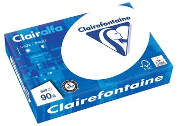 Afbeelding van Clairefontaine Clairalfa presentatiepapier A4, 90 g, pak van 500 vel