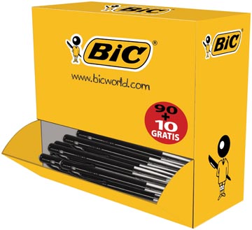 Afbeelding van Balpen Bic M10 medium zwart doos à 90+10 gratis