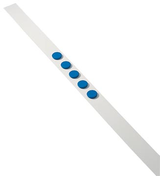 Afbeelding van Wandlijst Desq 100cm met 5 blauwe magneten 32mm