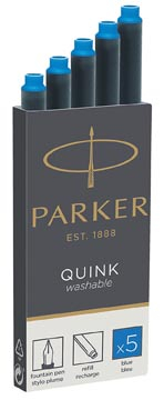 Afbeelding van Inktpatroon Parker Quink uitwasbaar Koningsblauw