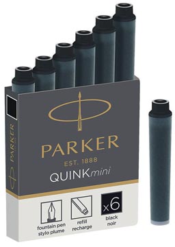 Afbeelding van Inktpatroon Parker Quink mini tbv esprit zwart