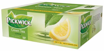 Afbeelding van Pickwick Groene Lemon 100stuks