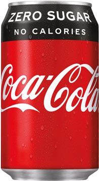 Afbeelding van Coca cola Zero Frisdrank, Fat Blik Van 33 Cl, Pak 24 Stuks Frisdrank