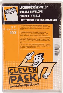 Afbeelding van Envelop CleverPack luchtkussen nr11 122,5x175mm wit 10stuks