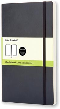 Afbeelding van Moleskine Notitieboek, Ft 13 X 21 Cm, Effen, Soepele Cover, 192 Bladzijden, Zwart Notitieboek