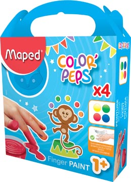 Afbeelding van Vingerverf Maped Color&#039;Peps My First set á 4 kleuren