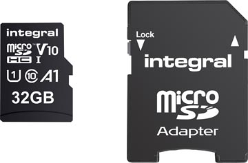 Afbeelding van Geheugenkaart Integral microSDHC V10 32GB