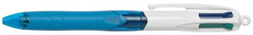 Afbeelding van Balpen Bic 4kleuren grip medium lichtblauw