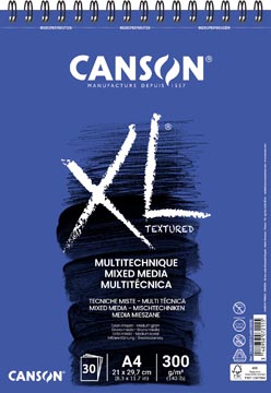Afbeelding van Canson Tekenblok Xl Mix Media 300 G/m² Ft A4, Blok Met 30 Vellen