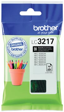 Afbeelding van Brother lc3217 inkt black lc 3217bk, capaciteit: 550 LC3217BK