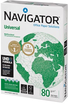 Afbeelding van Navigator On The Go printpapier ft A4, 80 g, pak van 500 vel wit A4