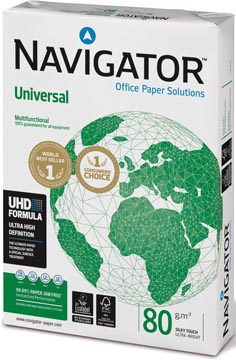 Afbeelding van Navigator Universal Printpapier Ft A3, 80 G, Pak Van 500 Vel Wit A3