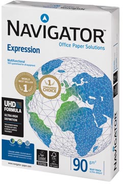 Afbeelding van Kopieerpapier Navigator Expression A4 90gr wit 500vel