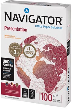 Afbeelding van Kopieerpapier Navigator Presentation A4 100gr wit 500vel