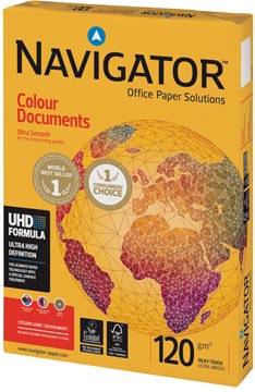 Afbeelding van Kopieerpapier Navigator Colour Documents A4 120gr wit 250vel
