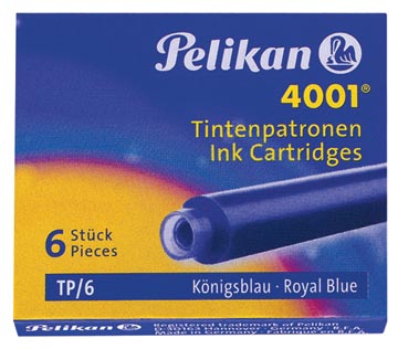 Afbeelding van Pelikan inktpatronen 4001 koningsblauw inktpatroon