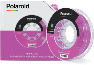 Afbeelding van Polaroid 3D Universal Deluxe Silk PLA filament, 250 g, roze filament
