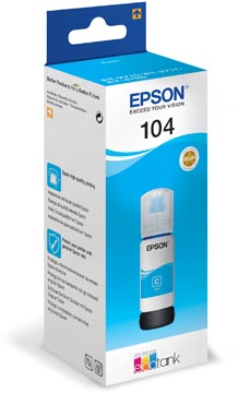 Afbeelding van Epson 104 (C13T00P240) Inktcartridge Cyaan