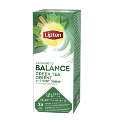 Afbeelding van Lipton Balance Green Tea Orient doos 25 theezakjes