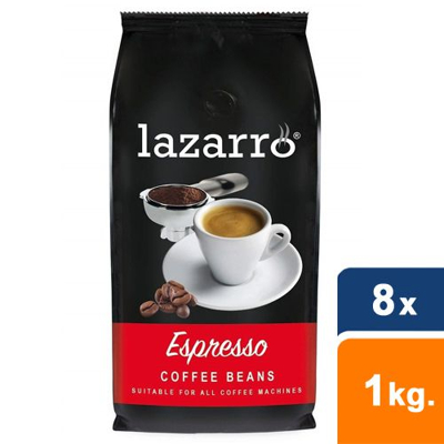 Afbeelding van Lazarro Espresso Bonen 8x1kg