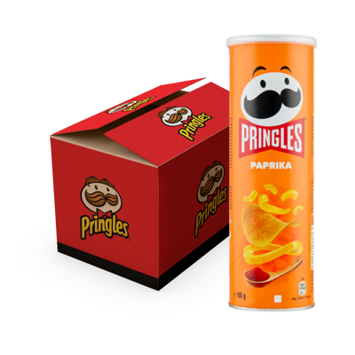 Afbeelding van Pringles Paprika 165 gr doos 19 stuks